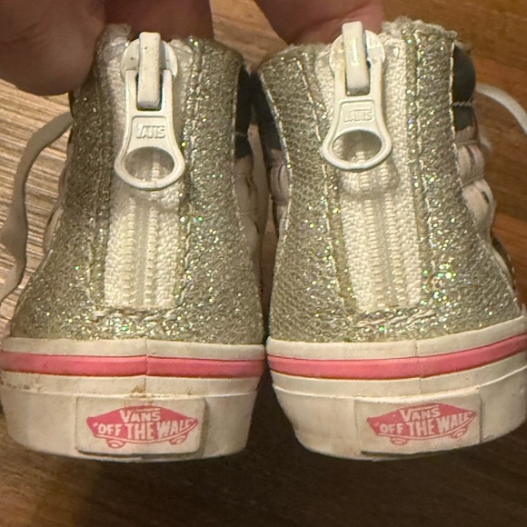 VANS for Toddler Girls High Top with Glitter and Unicorns, size 5 - Picture 9 of 11